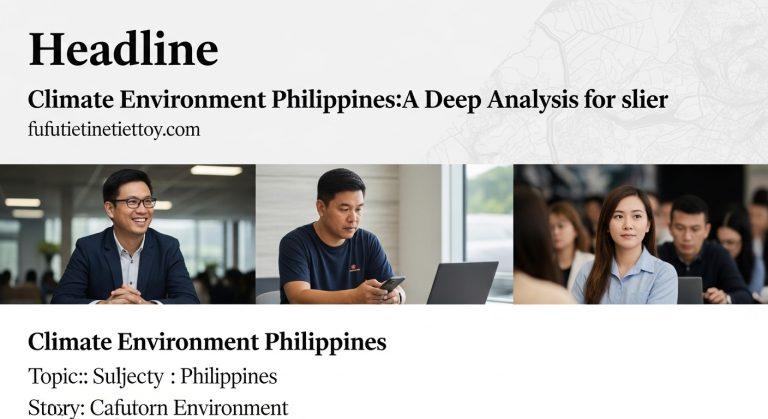 Coastal Philippines resilience scene with mangrove restoration and solar panels at sunrise