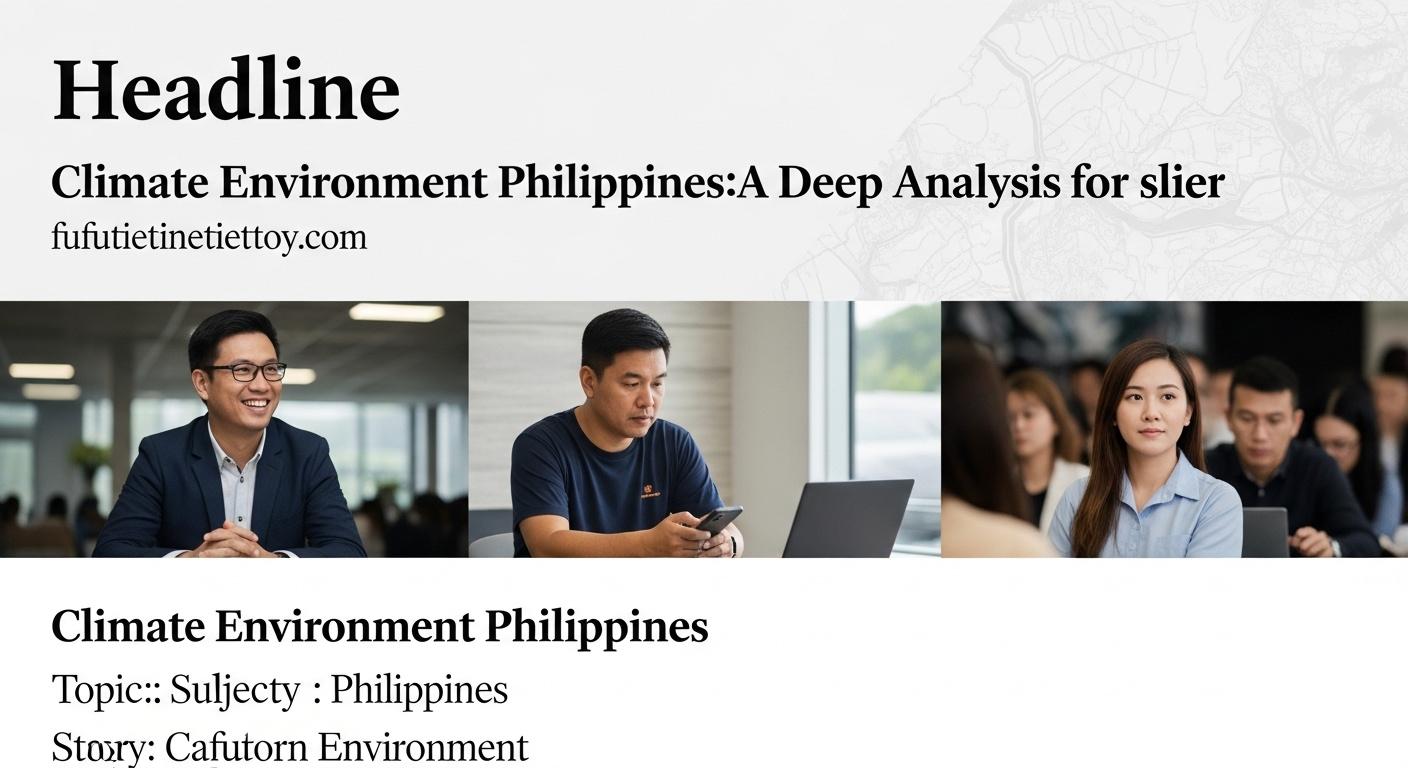 Coastal Philippines resilience scene with mangrove restoration and solar panels at sunrise