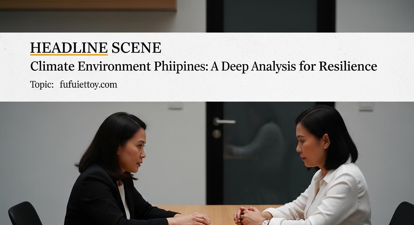 Coastal Philippines resilience scene with mangrove restoration and solar panels at sunrise