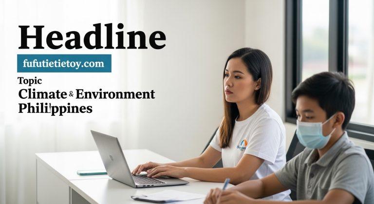 Coastal Philippines with mangroves and renewable energy assets symbolizing resilience and clean energy transition