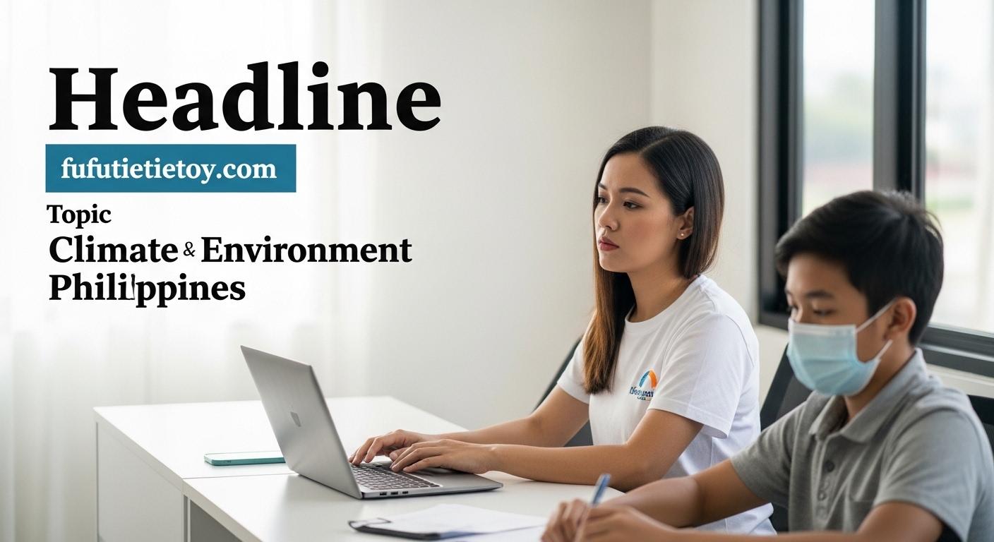 Coastal Philippines with mangroves and renewable energy assets symbolizing resilience and clean energy transition