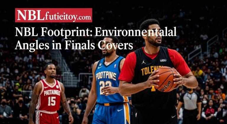 NBL arena at night with eco-friendly lighting and engaged fans