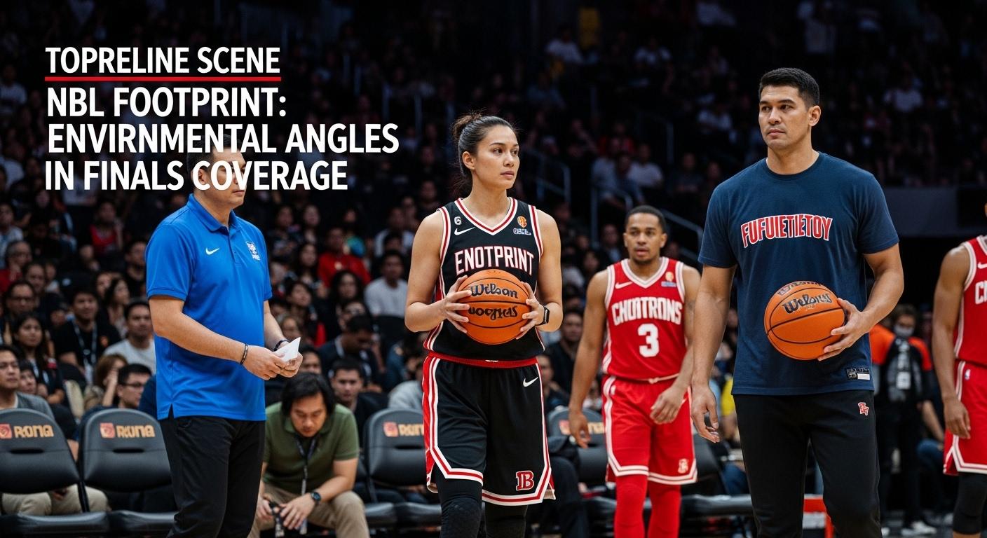 NBL arena at night with eco-friendly lighting and engaged fans