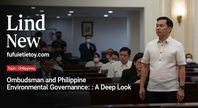 Philippines Ombudsman and environmental governance concept in a newsroom style