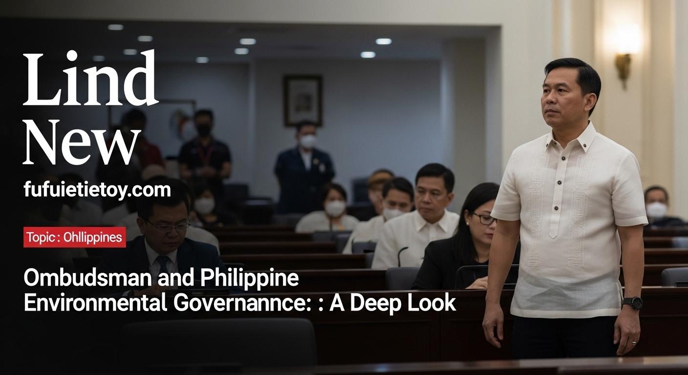 Philippines Ombudsman and environmental governance concept in a newsroom style