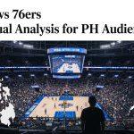 Basketball arena at night with eco-friendly lighting and a global context indicating environmental awareness in sports